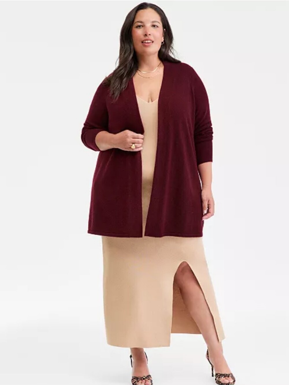 Charter Club Luxury Burgundy 2 Ply Cashmere Cardigan Sweater NWT